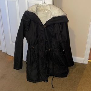 Black winter jacket size medium